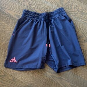 Adidas Men's Medium Dark Gray Blue 7in Unlined Athletic Shorts